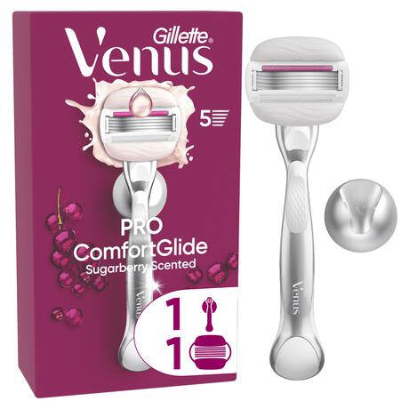 Gillette Venus Comfortglide Sugarberry Scheersysteem 5 Blades + 1 mesje