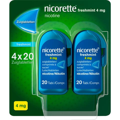 Nicorette Freshmint Zuigtabletten 4mg 80