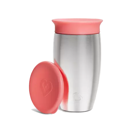 Munckin Drinkbeker Miracle Sippy Cup Roestvrij Staal Roze 296 ML
