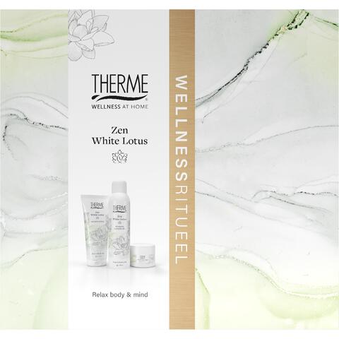 Therme Giftset Zen White Lotus Scrub 200ml + Butter 75g + Foam 200ml