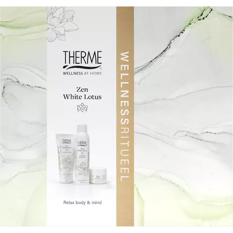 Therme Giftset Zen White Lotus Scrub 200ml + Butter 75g + Foam 200ml