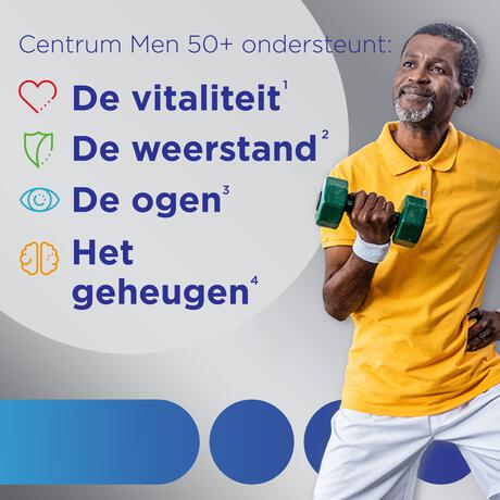 Centrum Men 50+ Multivitaminen Tabletten 90 stuks
