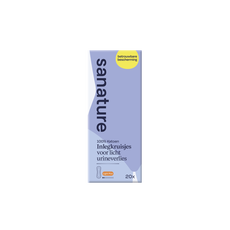 Sanature 100% Katoenen Incontinentie Inlegkruisjes Light Plus 20 Stuk