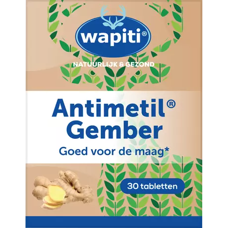 Wapiti Antimetil Gember 30 stuks