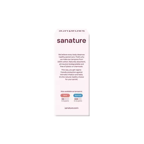 Sanature 100% Katoenen Tampons Super 16 stuks