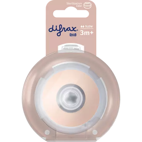 Difrax LOVI Mammafeel Flessenspeen 3M+ Slow