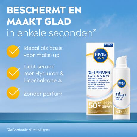 NIVEA SUN UV Face 2in1 Primer Serum SPF 50+ 30 ML