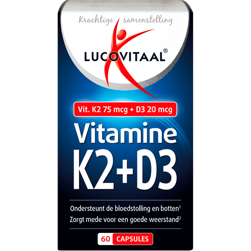 Lucovitaal Vitamine K2 + D3 Capsules 60 stuks