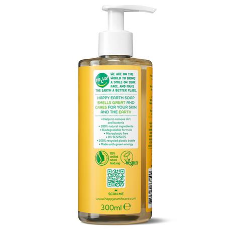 Happy Earth 100% Natuurlijke Jasmin Ho Wood Handzeep 300 ML