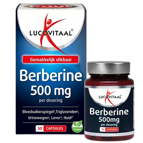 Lucovitaal Berberine Puur 500 mg 30 stuks