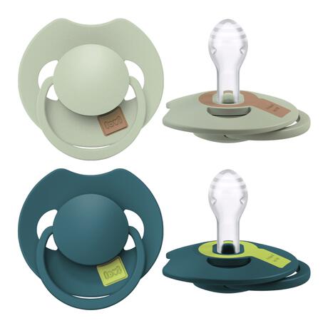 Difrax LOVI Prime Fopspeen 6-18 Maanden Pistachio/Green BPA-vrij