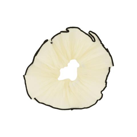 Splendid Scrunchie Wit Zwarte rand 2 stuks 