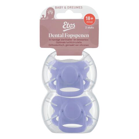 Etos Fopspenen 18+ Maanden Violet 2 stuks