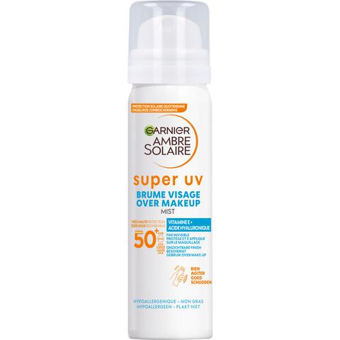 Garnier Ambre Solaire Super UV Face Beschermende Over Make-Up Mist SPF50 75 ML