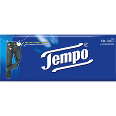 Tempo Regular 4-Laags Zakdoekjes 10 pakjes