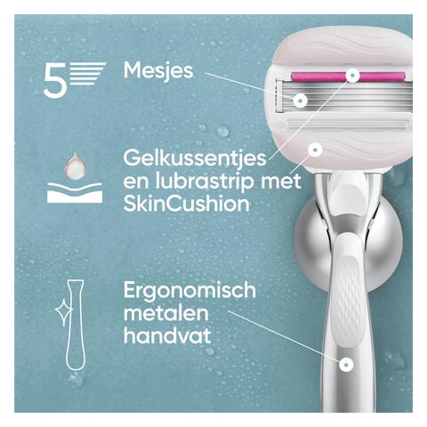 Gillette Venus Comfortglide Sugarberry Scheersysteem 5 Blades + 1 mesje