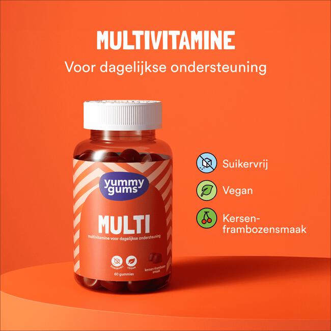Yummygums Multi Suikervrij 60 stuks