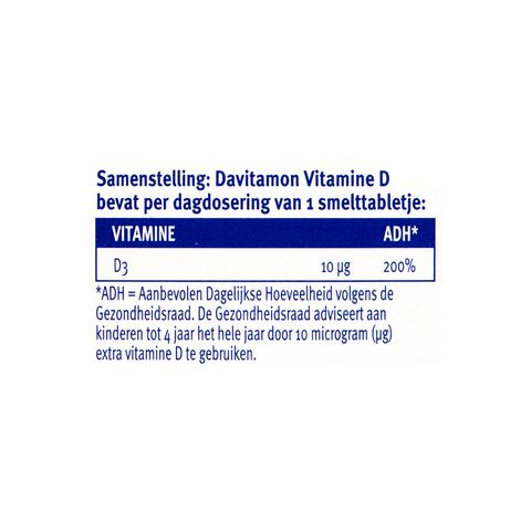 Davitamon Kind Vitamine D Smelttabletten Citroen