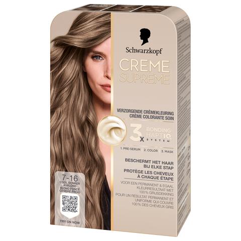 Schwarzkopf Creme Supreme Haarkleuring 7-16 Cool As Donkerblond