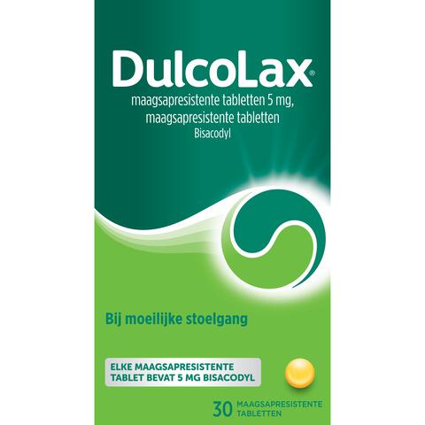 Dulcolax Bisacodyl Omhulde Tabletten 5 MG 30 Tabletten