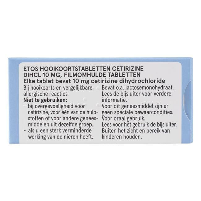 Etos Hooikoortstabletten Cetirizine 10 mg 30 stuks