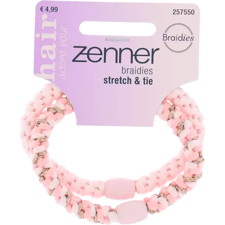 Zenner Haarelastiek Braidie Naturel 2x