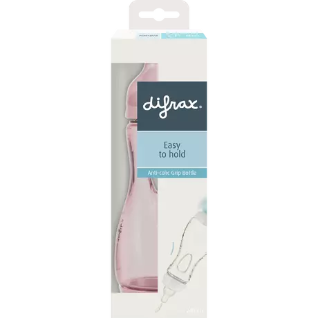 Difrax Handgreepfles Pink Opal 240 ML