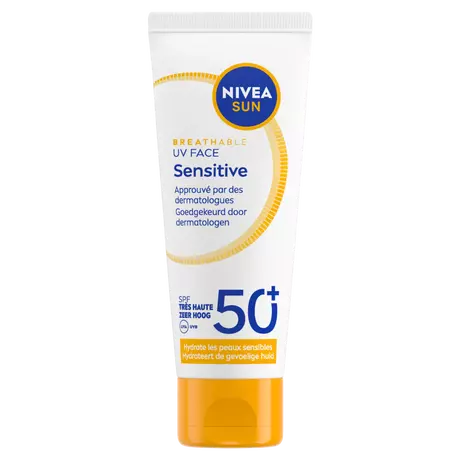 Nivea Sun Uv Face Sensitive Parfumvrije & Hydraterende Zonnebrand SPF50 40 ML