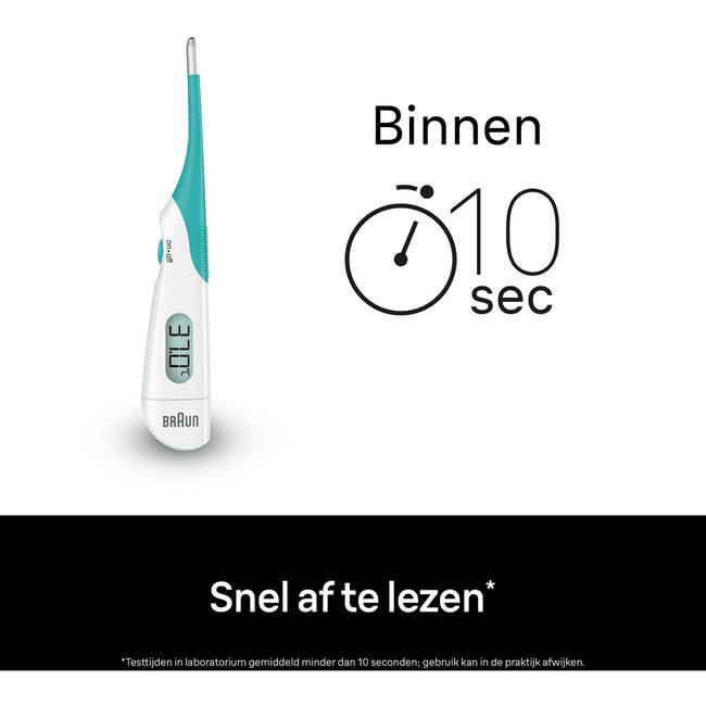 Braun Digitale Thermometer High Speed PRT1000
