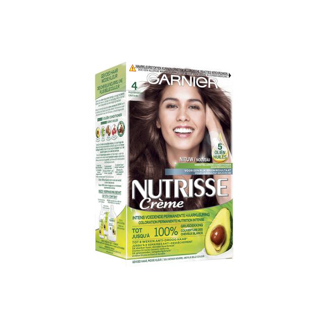 Garnier Nutrisse Crème Permanente Haarverf 4 Middenbruin