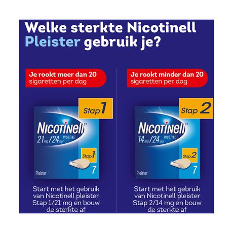 Nicotinell TTS-30 Pleisters voor Transdermaal Gebruik