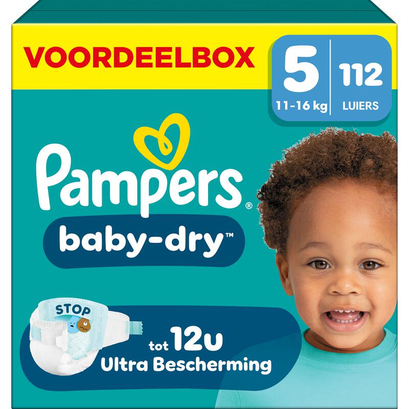 Pampers Baby Dry Voordeelbox Luiers Maat 5 11-16 kg 112 stuks
