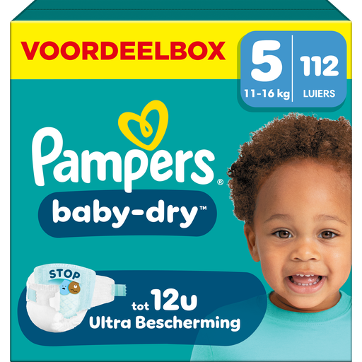 Pampers Baby Dry Voordeelbox Luiers Maat 5 11-16 kg 112 stuks