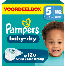 Pampers Baby Dry Voordeelbox Luiers Maat 5 11-16 KG 112 stuks