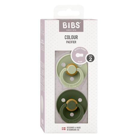 BIBS Fopspeen Two Pack Natuurlijk Rubber Sage/Hunter Green Maat 2