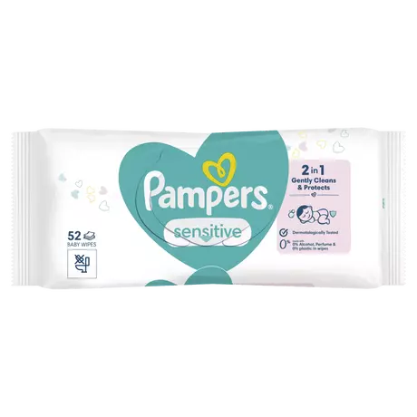 Pampers Sensitive Billendoekjes 52 Stuks