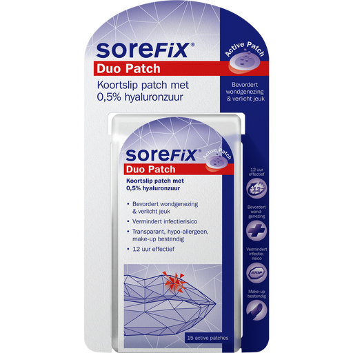 SoreFix Duo Patch voor Koortslip behandeling 15 stuks