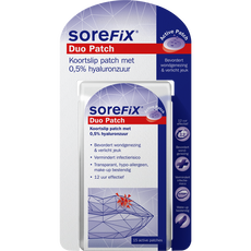 SoreFix Duo Patch voor Koortslip behandeling Ultradun, Transparant, Hypoallergeen 15 stuks