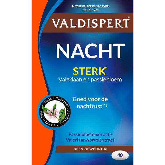 Valdispert Nacht Sterk 40 tabletten