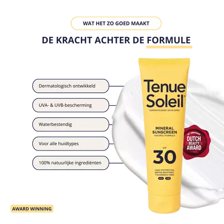 Tenue Soleil Zonnecrème SPF30 100 ML