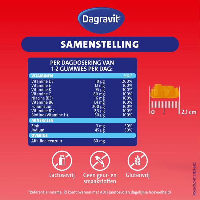 Dagravit Kids-Xtra 6-12 jaar Vitaminions 120 gummies