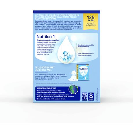 Nutrilon 1 Volledige Zuigelingenvoeding 0-6 Maanden 1200 GR