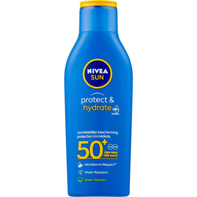NIVEA SUN Zonnebrand Protect & Hydrate Zonnemelk SPF 50+ 200 ML