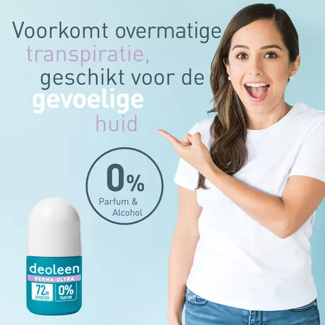 Deoleen Derma-Ultra Anti-Transpirant 72H Deodorant Roller 50 ML