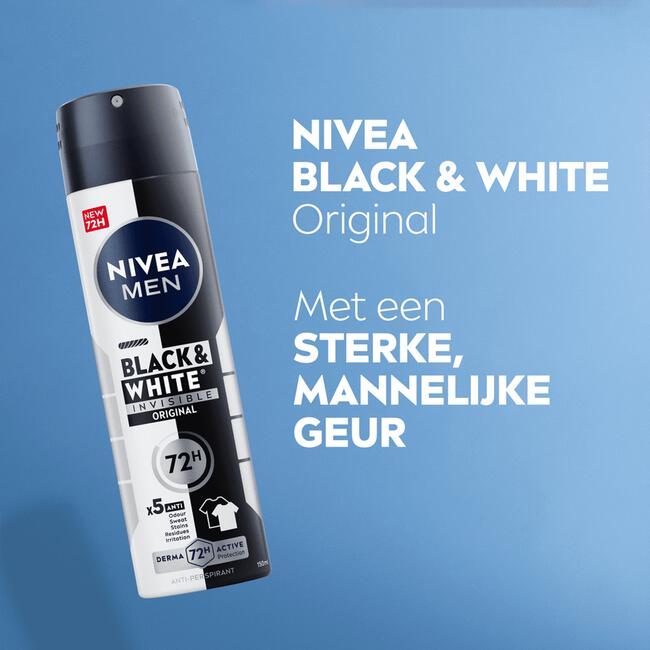 NIVEA Black & White Invisible Original Deodorant Spray 150 ML