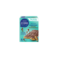 We Care Krokante Pure Chocolade Reep 6 stuks