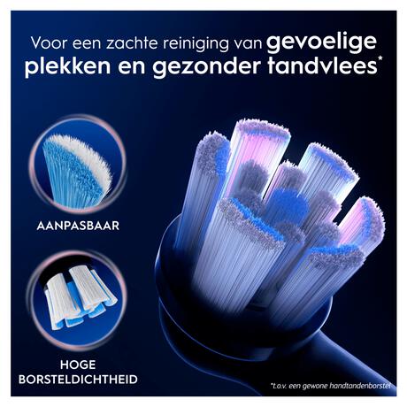Oral-B iO Gentle Care Opzetborstels Zwart 6 Stuks