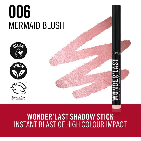 Rimmel London Wonder'last Oogschaduw Stick 006 Mermaid Blush