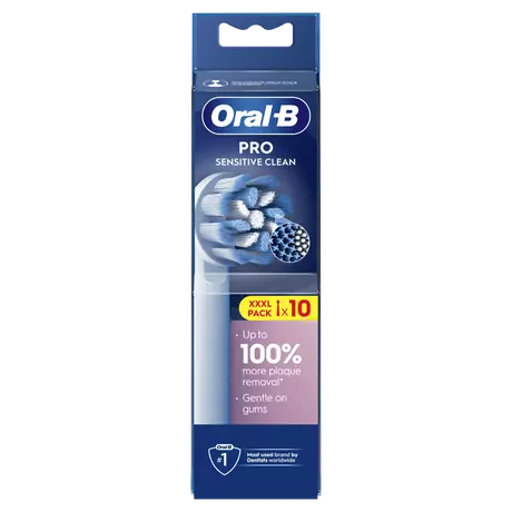 Oral-B Sensitive Clean Opzetborstels Wit 10 Stuks