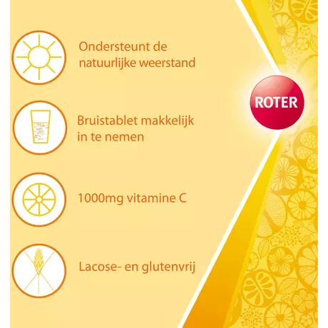 Roter Vitamine C 1000 MG Citroen Bruistabletten 40 stuks